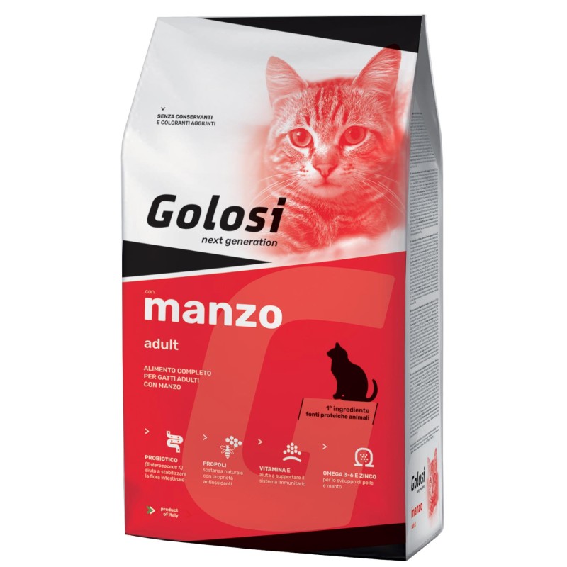 GATTO GOLOSI ADULT MANZO 1,5 KG