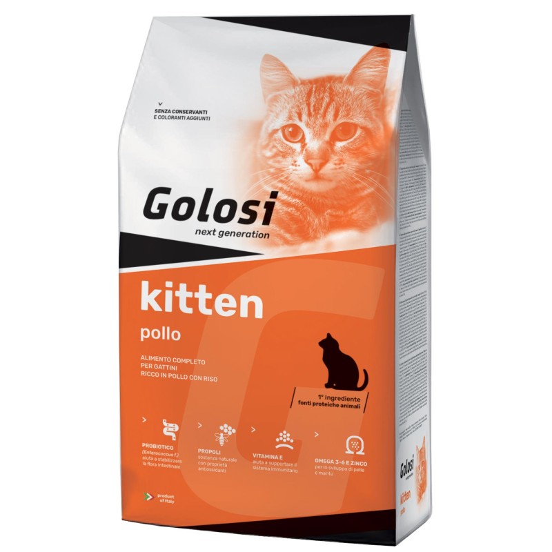 GATTO GOLOSI KITTEN POLLO 1,5 KG