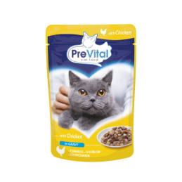 GATTO PREVITAL BOCCONI 100GR BUSTA POLLO SALSA