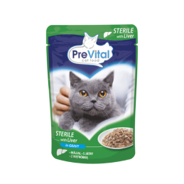 GATTO PREVITAL BOCCONI 100GR BUSTA STERIL FAGATO SALSA