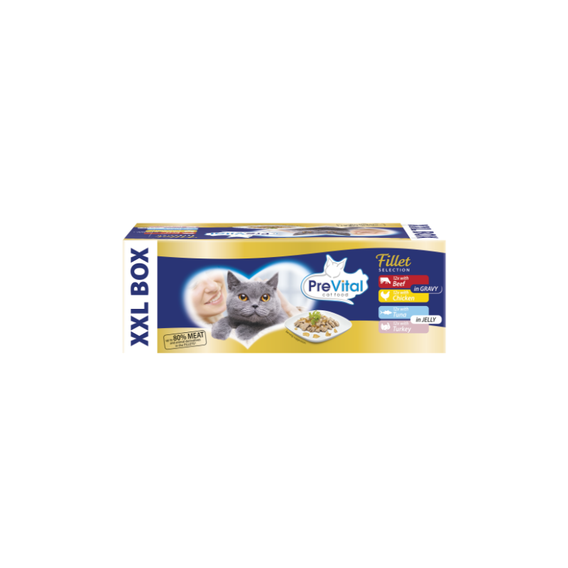 GATTO PREVITAL FILETTI GIGABOX 48X85GR