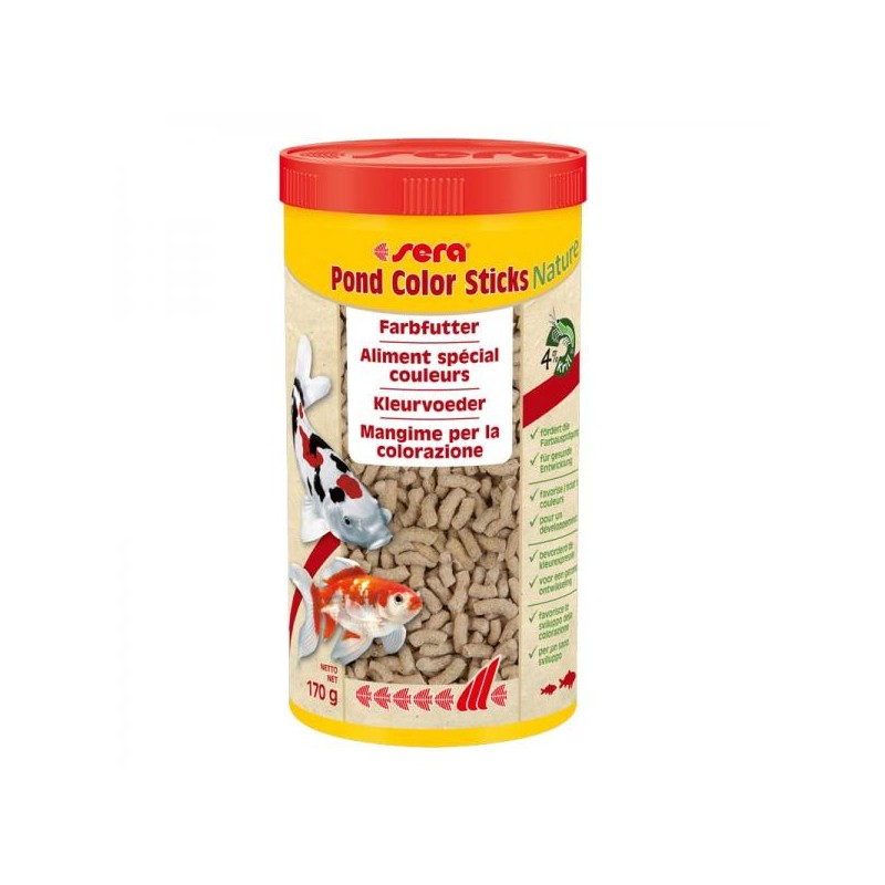 MANGIME FISH SERA STICKS COLOR 1000ML