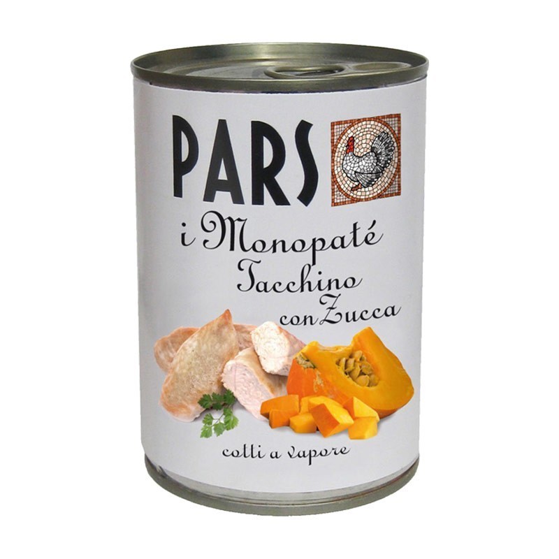 CANE PARS MONO PATE 400GR TACCHINO ZUCCA