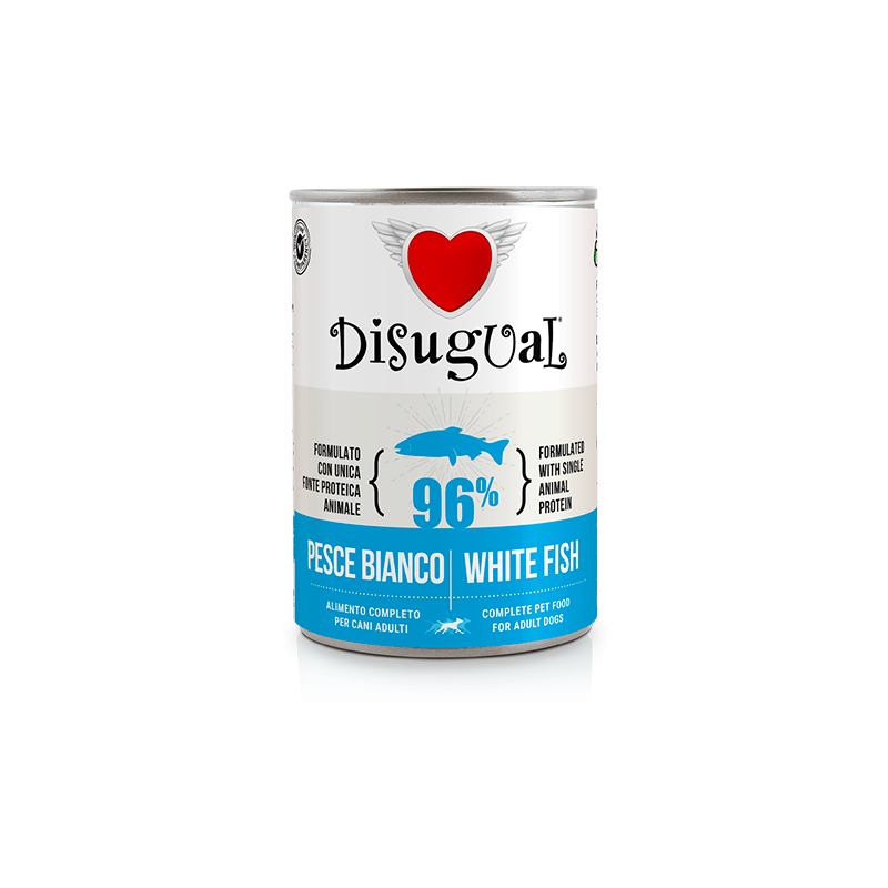 CANE DISUGUAL MONO 400GR PESCE BIANCO