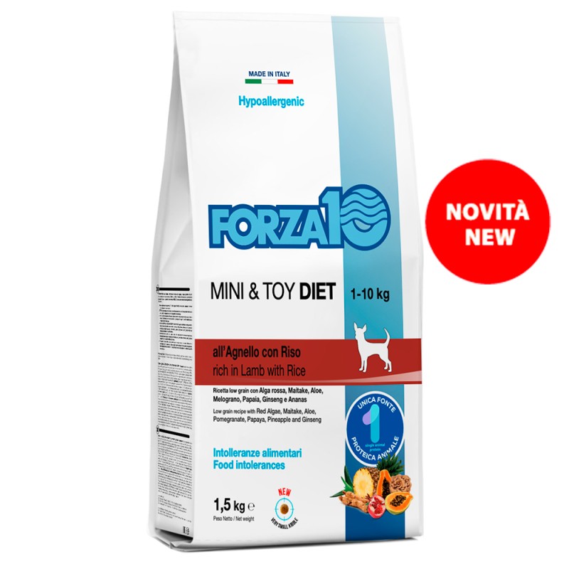 CANE FORZA10 DIET 1.5KG MINI TOY AGNELLO