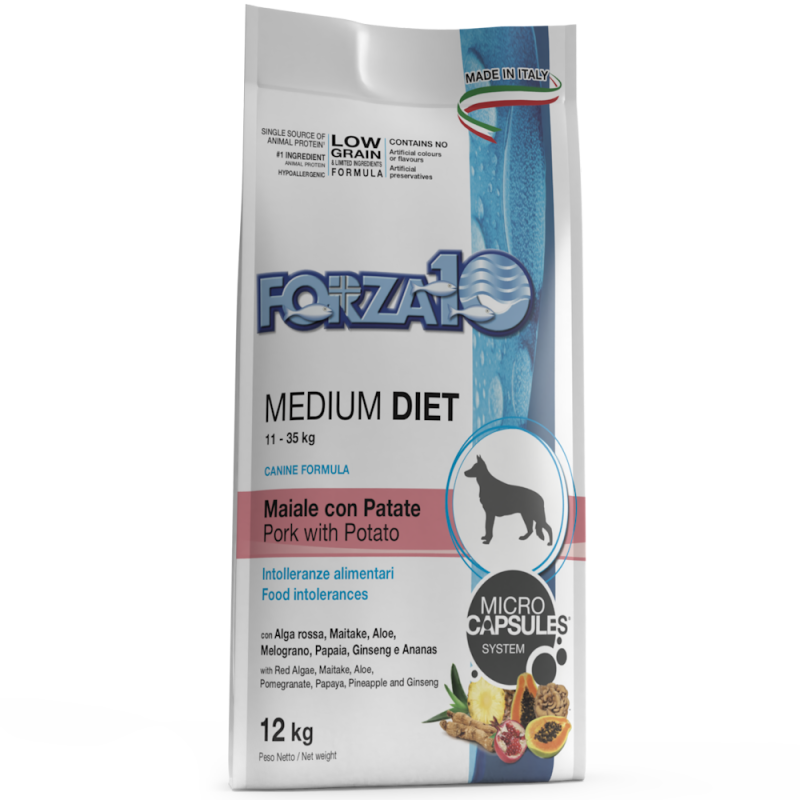 CANE FORZA10 DIET LOWGRAIN 12KG MAIALE PATATE