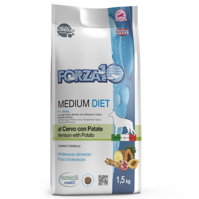 CANE FORZA10 DIET 12KG CERVO PATATE