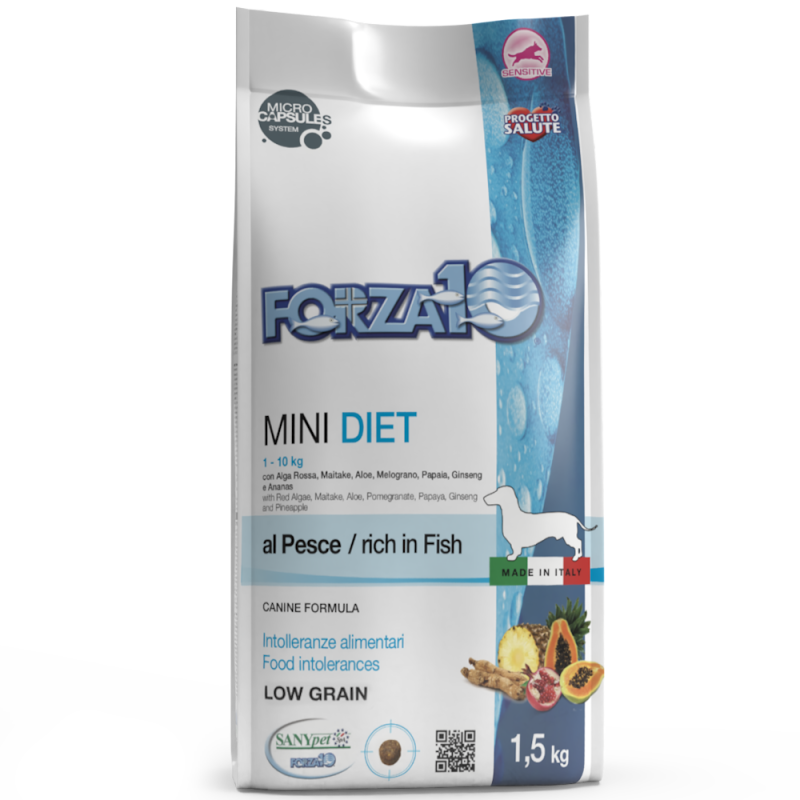 CANE FORZA10 DIET 1.5KG MINI PESCE