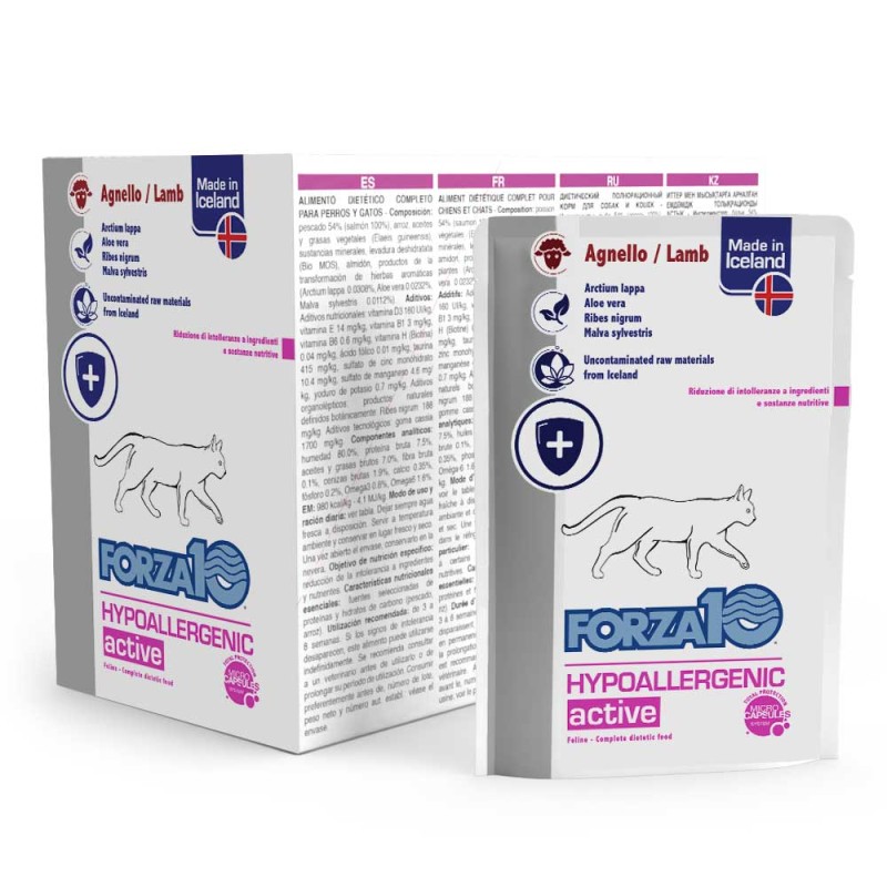 GATTO FORZA10 DIET ACTIVEWET BUSTA 100GR HYPO AGNELLO