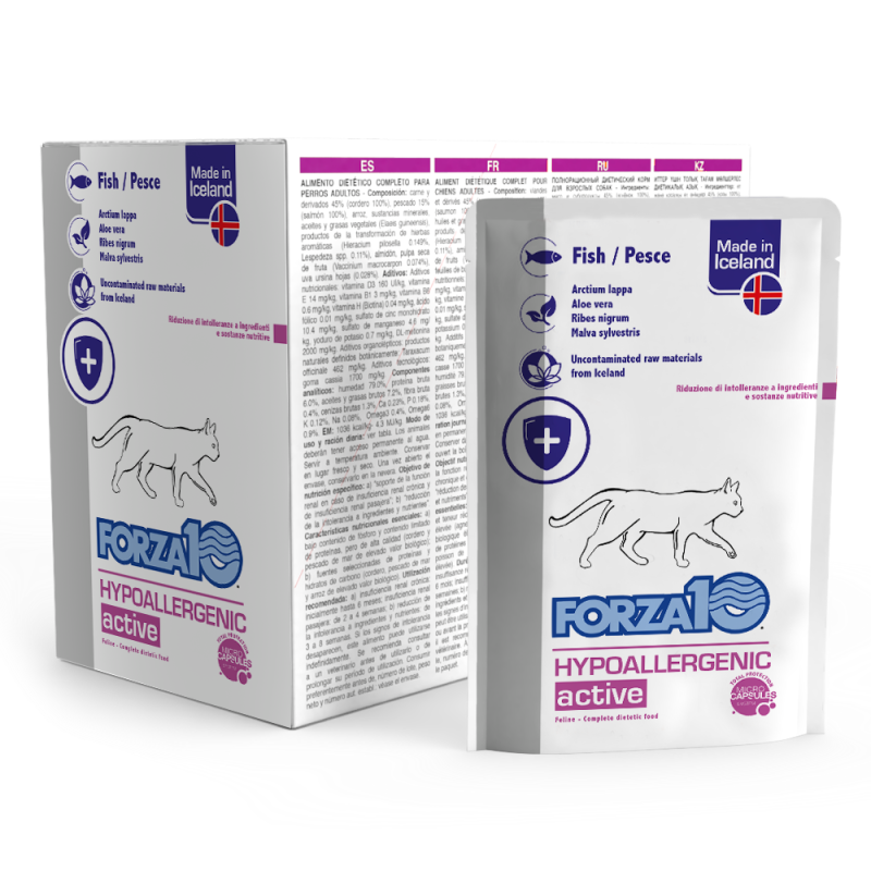 GATTO FORZA10 DIET ACTIVEWET BUSTA 100GR HYPO PESCE