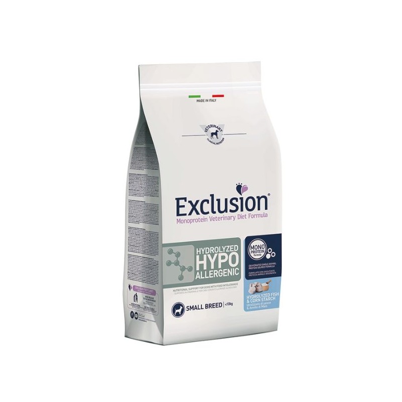 CANE EXCLUSION DIET HYDROLYZED HYPOALLERGENIC 2KG SMALL PESCE