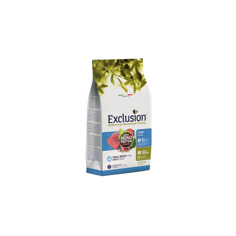 CANE EXCLUSION MEDITERRANEO ADULT 2KG SMALL TONNO