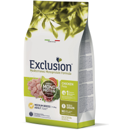 CANE EXCLUSION MEDITERRANEO ADULT 3KG MED POLLO