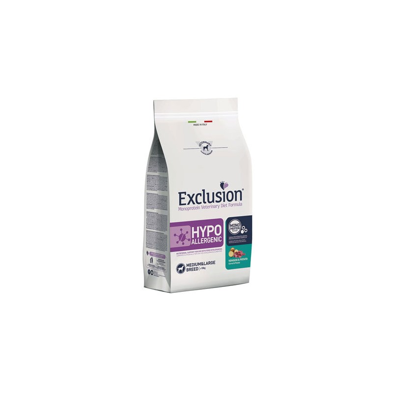 CANE EXCLUSION DIET HYPOALLERGENIC 12KG MED CERVO