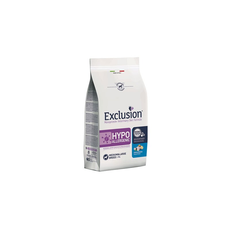 CANE EXCLUSION DIET HYPOALLERGENIC 2KG MED PESCE