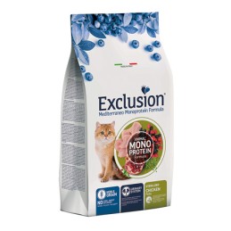 GATTO EXCLUSION MEDITERRANEO STERILIZED 300GR POLLO