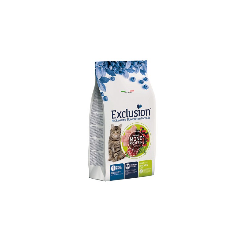 GATTO EXCLUSION MEDITERRANEO ADULT 300GR POLLO