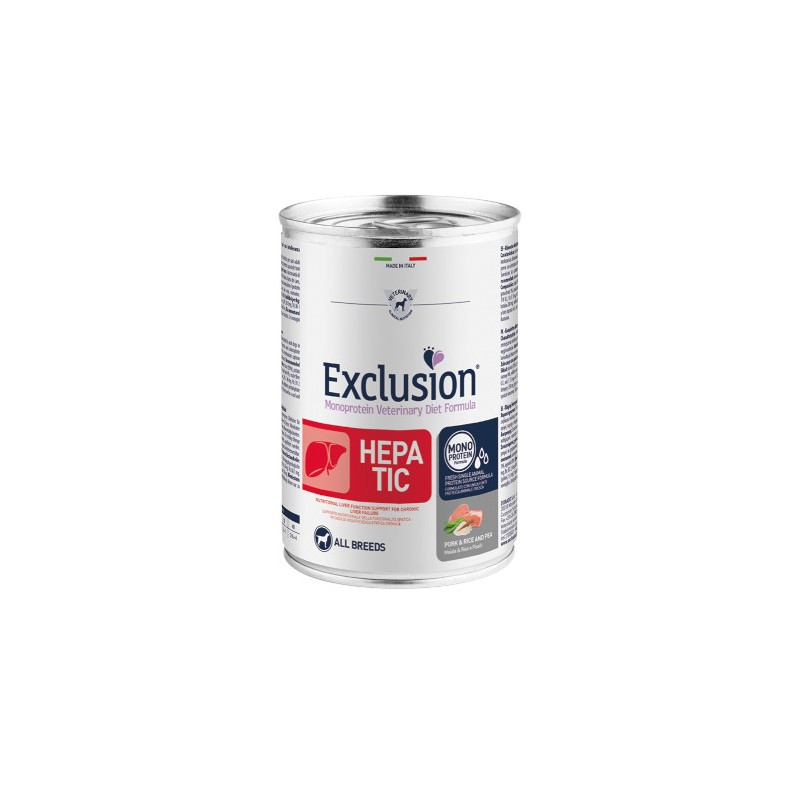 CANE EXCLUSION DIET HEPATIC 400GR MAIALE