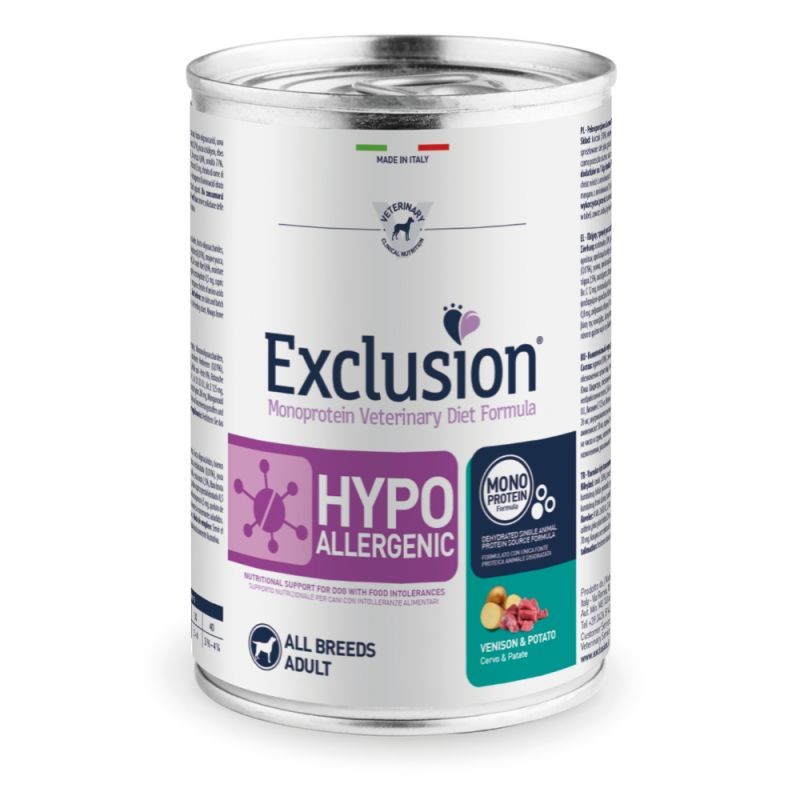 CANE EXCLUSION DIET HYPOALLERGENIC 400GR CERVO