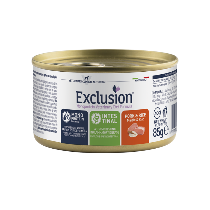 GATTO EXCLUSION DIET INTESTINAL 85GR MAIALE PATATE